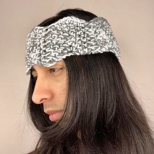 Headband Knit Crocheted Hair Accessory Ear Warmer Tie Women Children